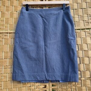 J. Crew Slate Blue Pencil Skirt Women’s Size 6